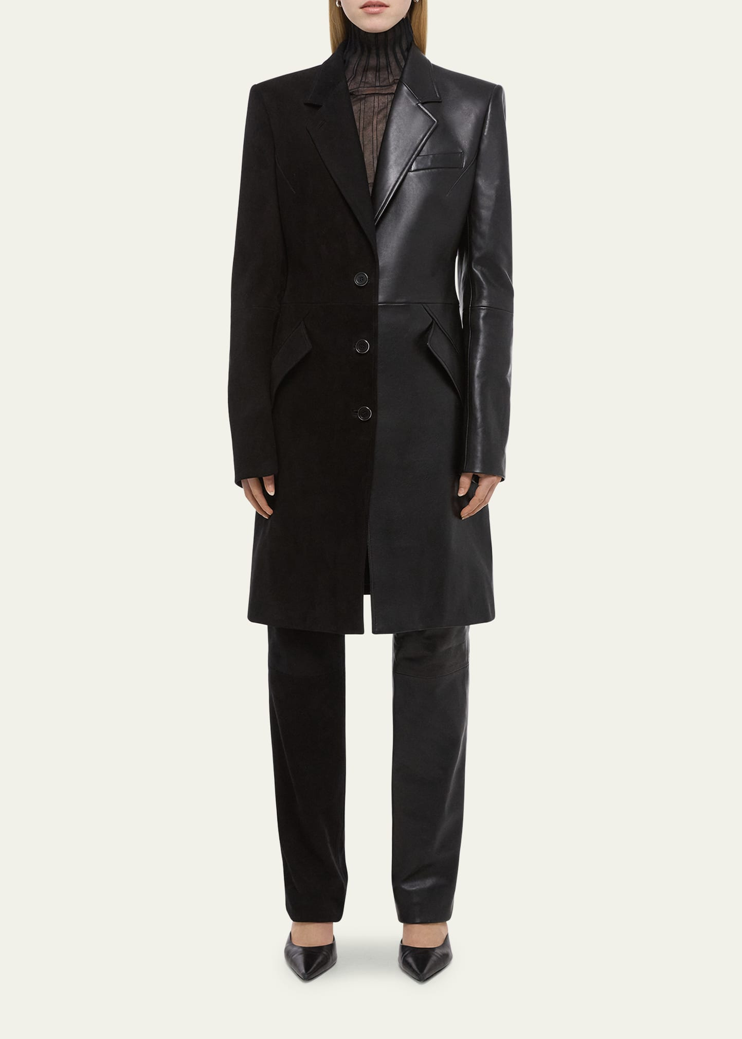 Sculpted Leather Apex Coat - 2