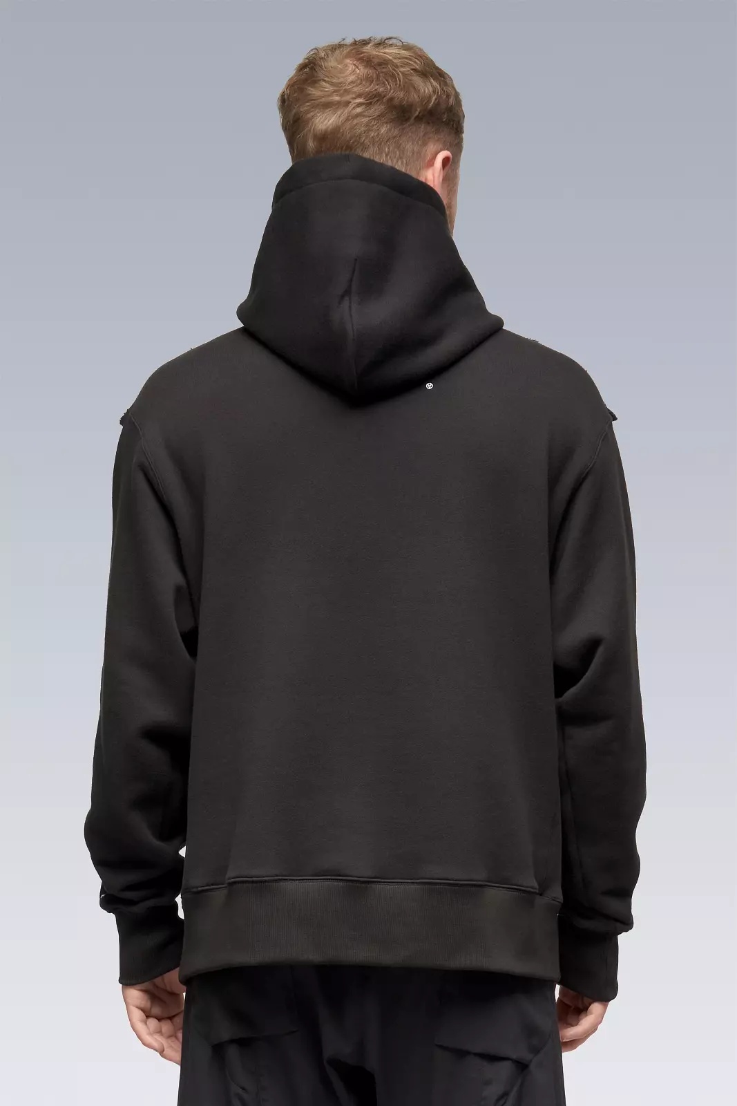 S26-PR Organic Cotton Hooded Sweatshirt Black - 3