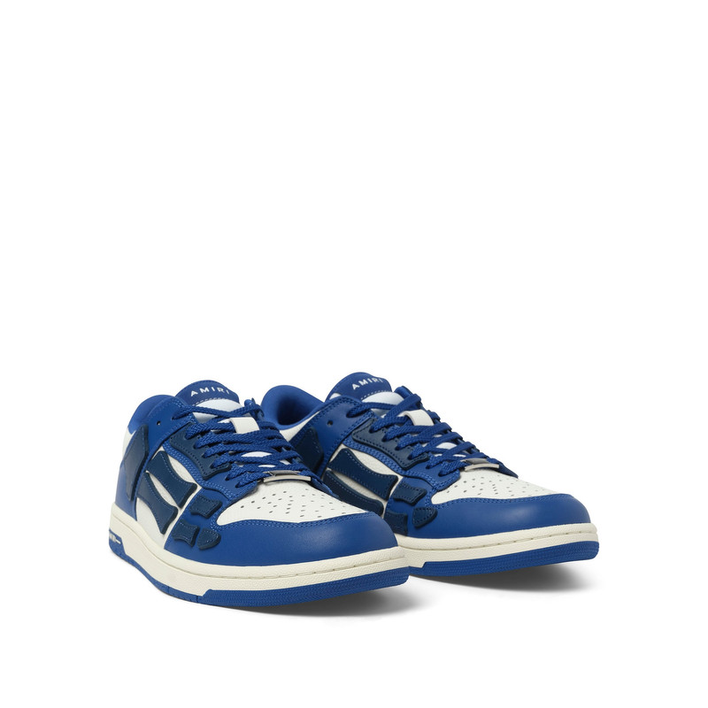 AMIRI Skeleton Sneaker in Deep Blue/White outlook