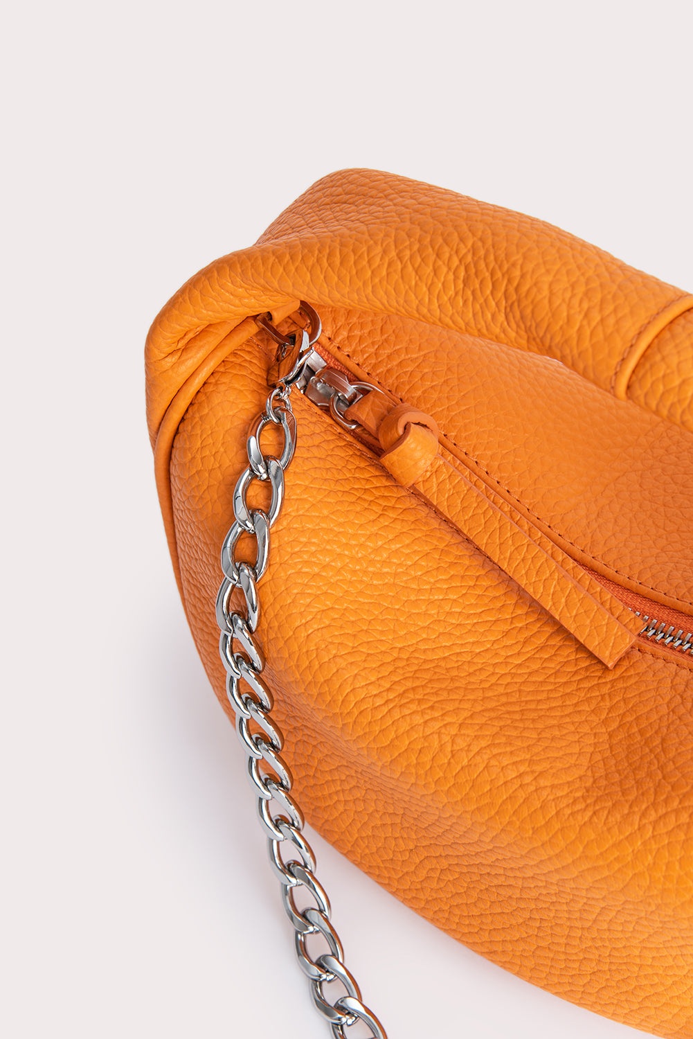 Baby Cush Orange Flat Grain Leather - 4