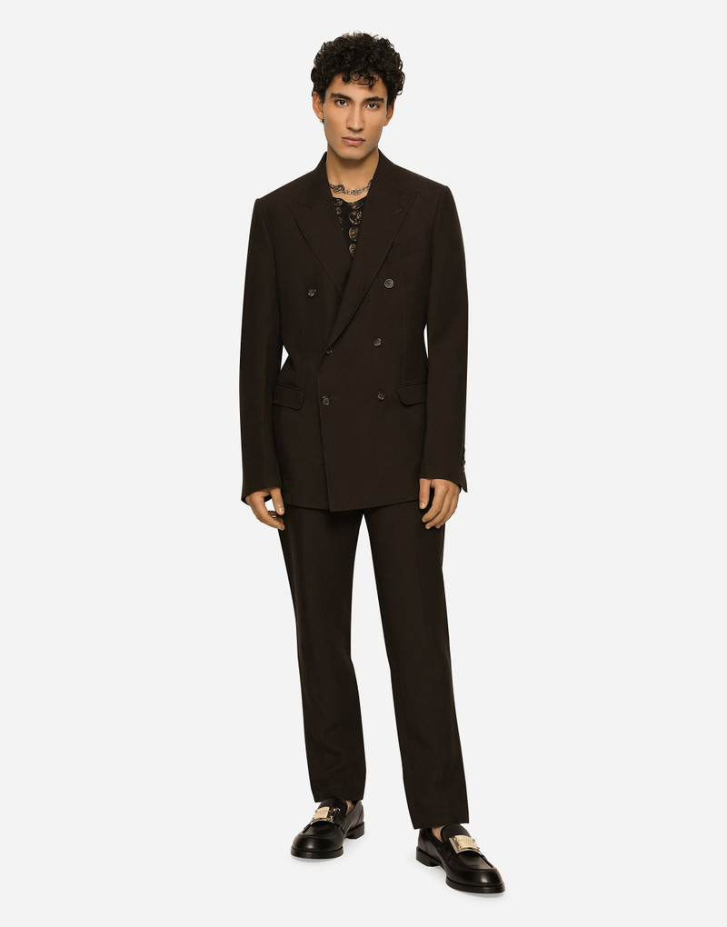 Dolce & Gabbana Double-breasted linen Taormina jacket outlook