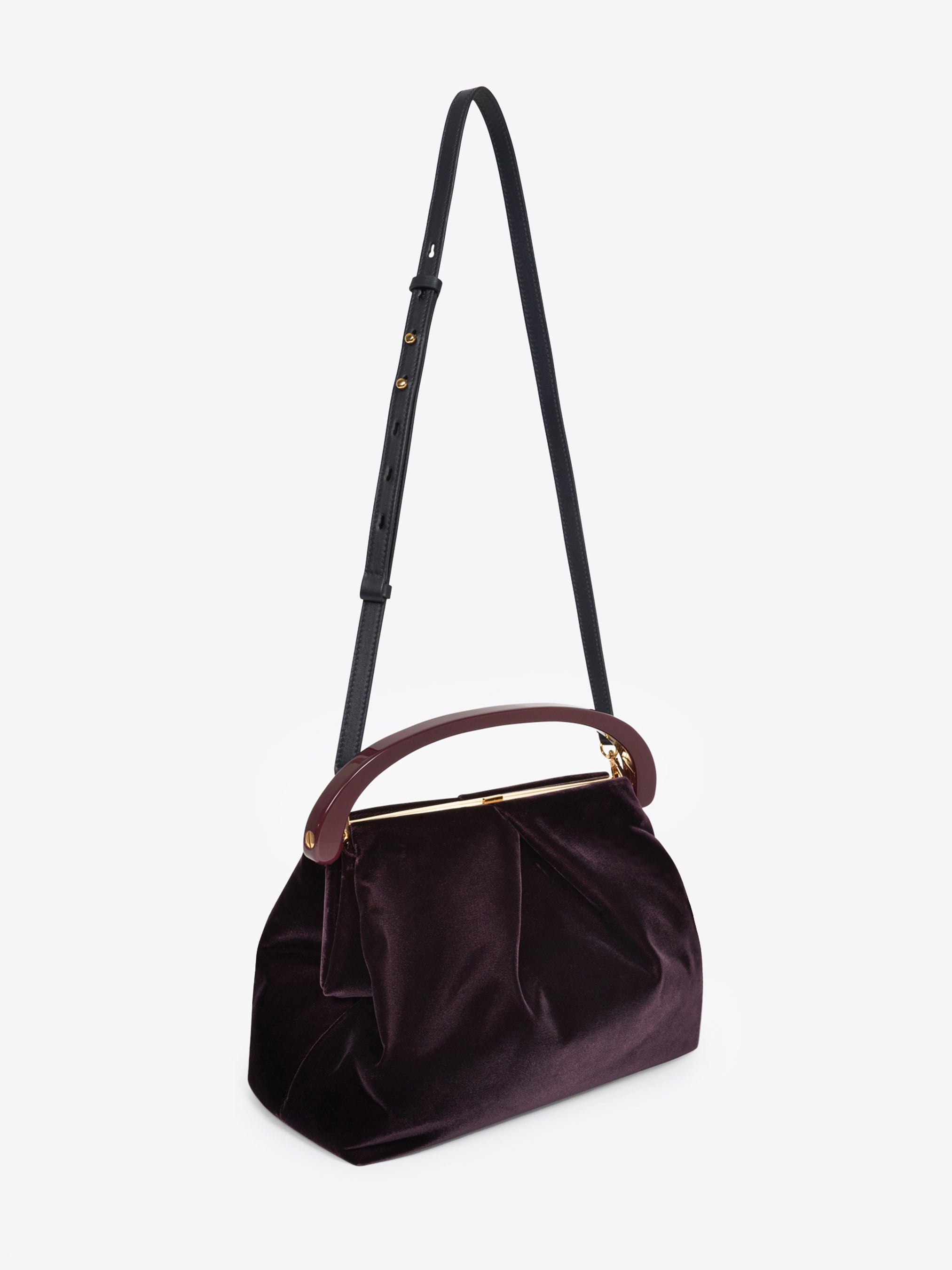 PLEATED VELVET BAG - 3