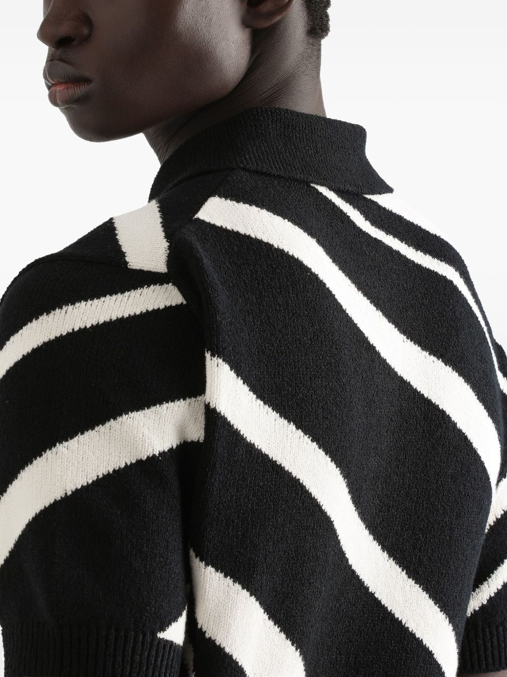 striped polo shirt - 5