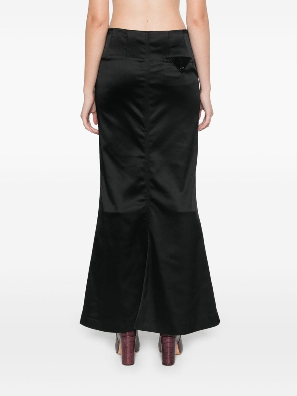 satin maxi skirt - 4