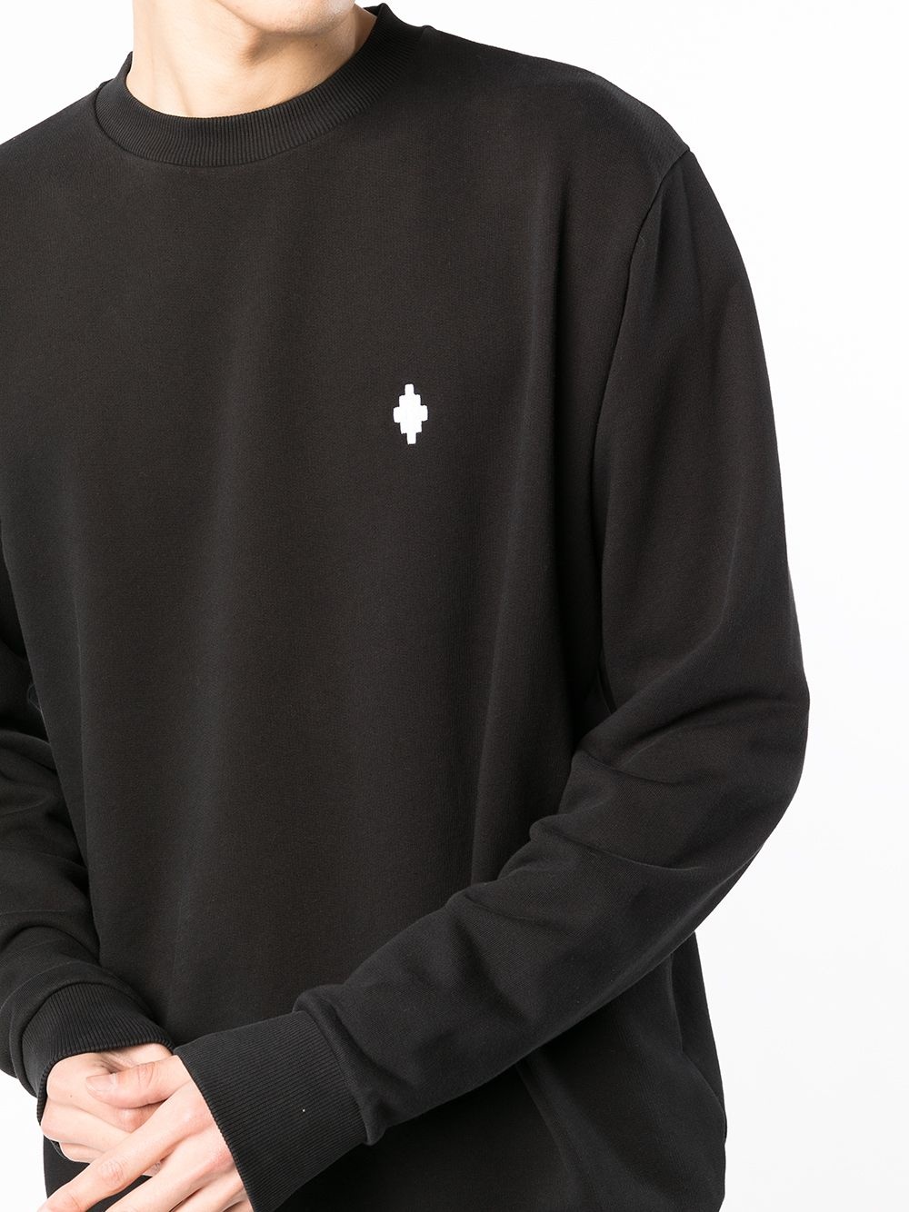 logo-print cotton sweatshirt - 5