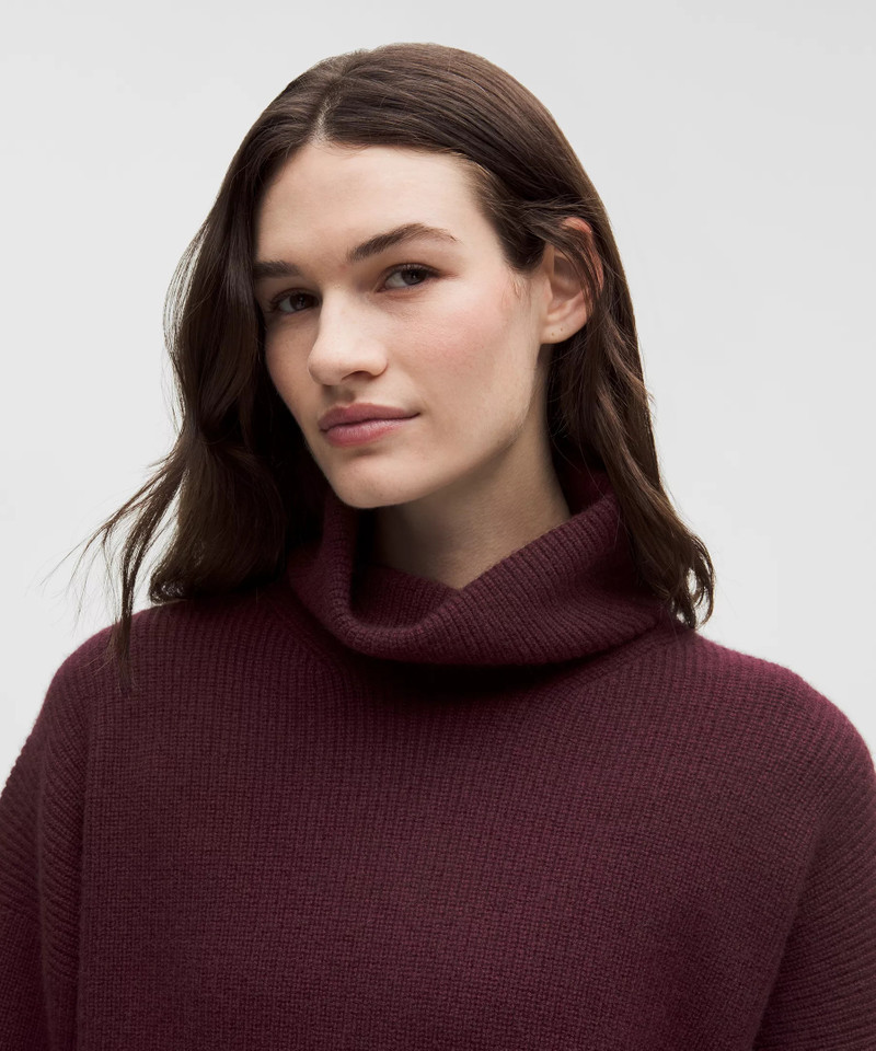 Oversized Cashmere Funnel-Neck Sweater 4