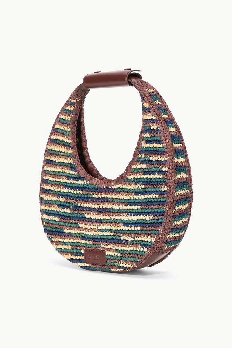 STAUD STAUD MOON RAFFIA TOTE BAG MIXED RAFFIA outlook