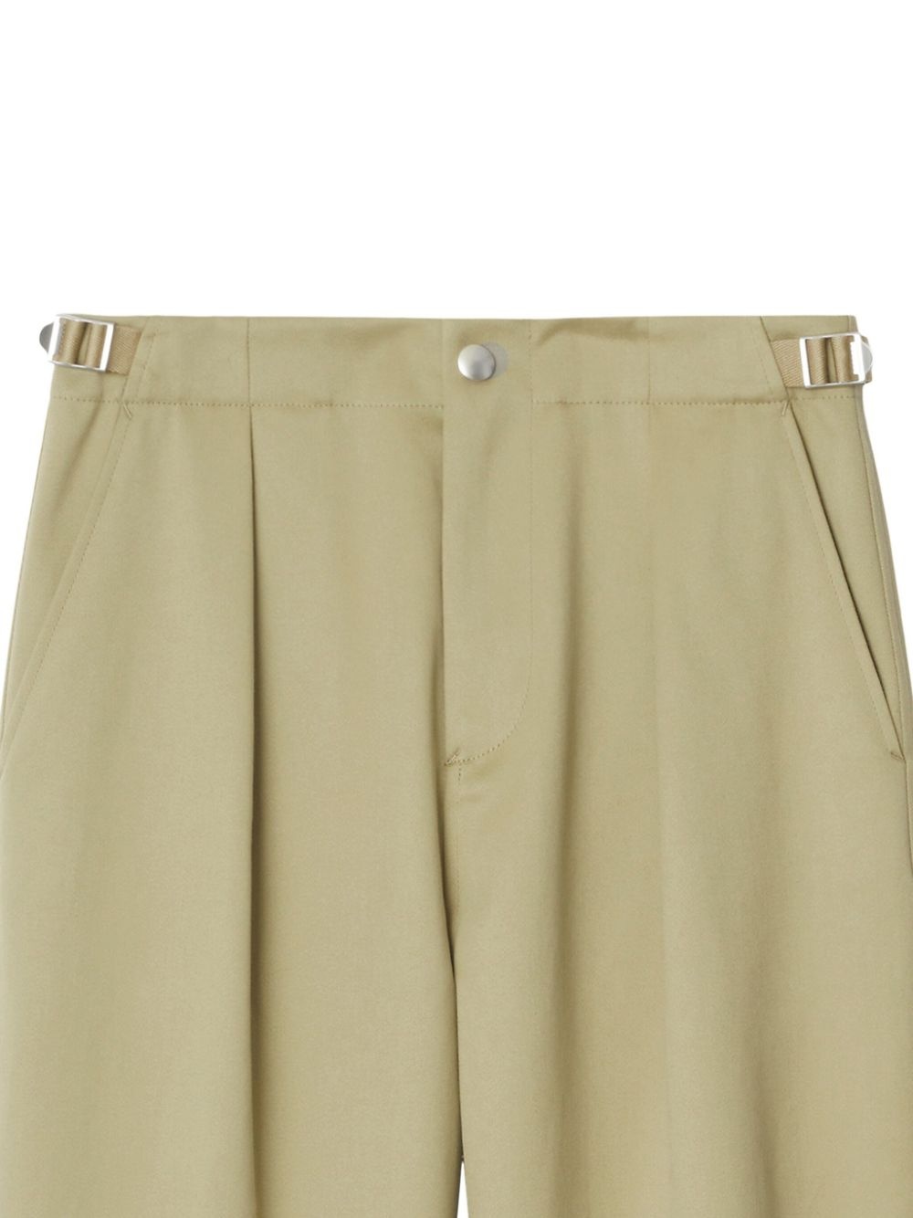 straight-leg cotton trousers - 2