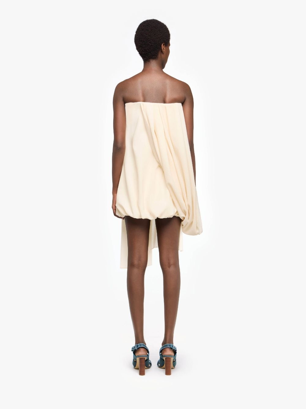 DRAPED BUSTIER DRESS - 3