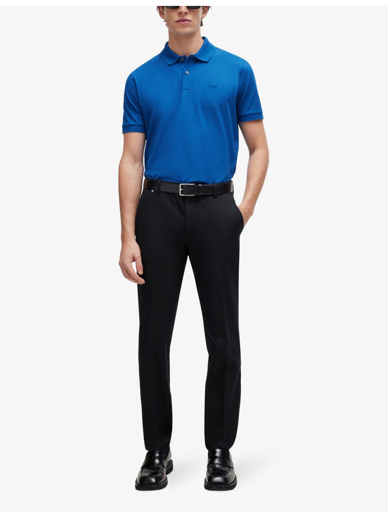 BOSS Logo-embroidered short-sleeve cotton polo shirt outlook