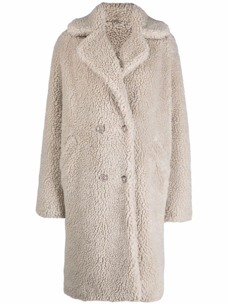 Teddy Bear oversized cocoon coat - 1