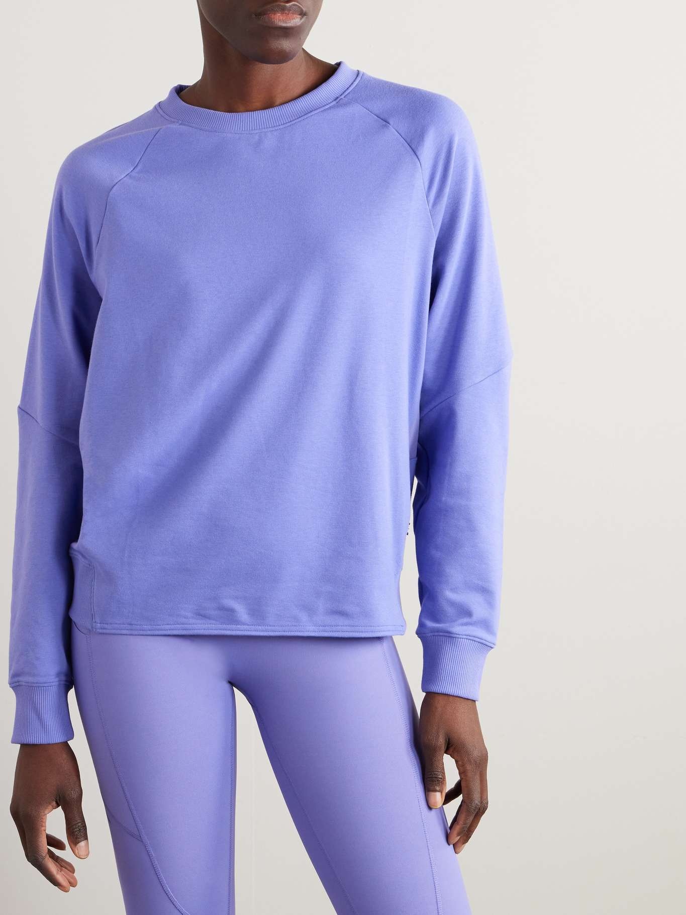 Movement mesh-trimmed stretch-jersey sweater - 3