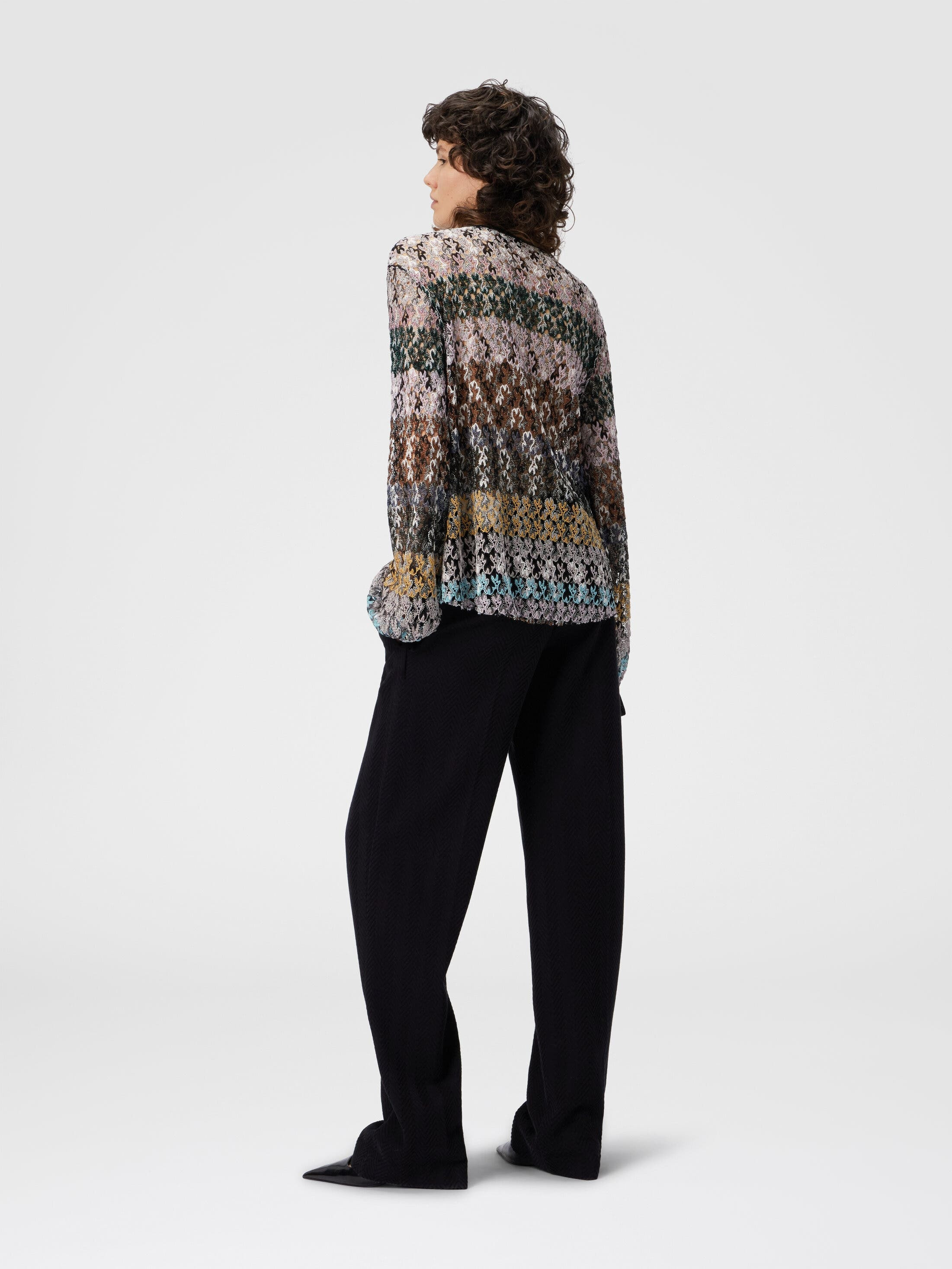 Missoni Crew Neck Blouse In Embroidered Lace in Multicoloured at Nordstrom - 3