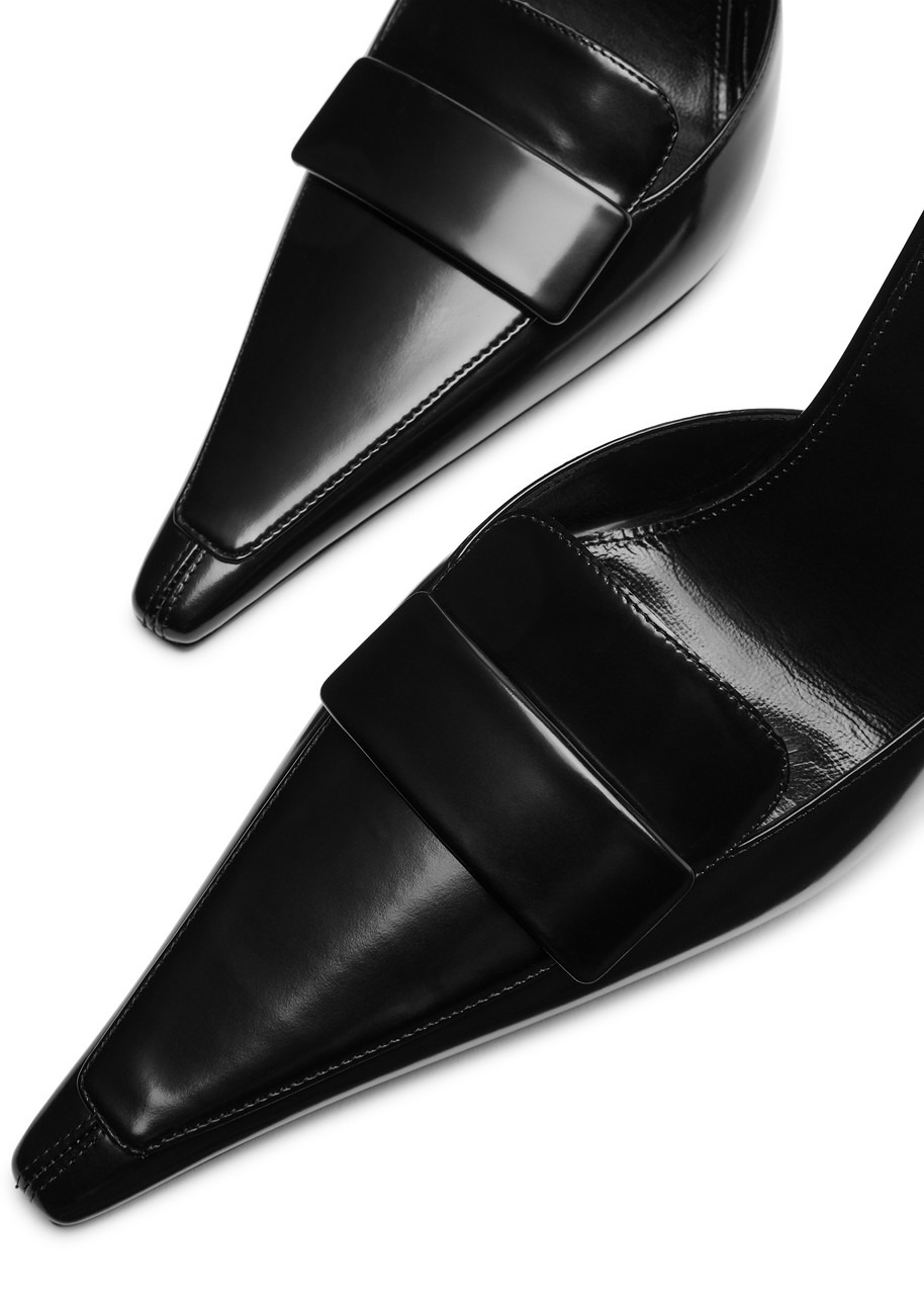 Saint Laurent D'Orsay 110 Glossed Leather Pumps - 3