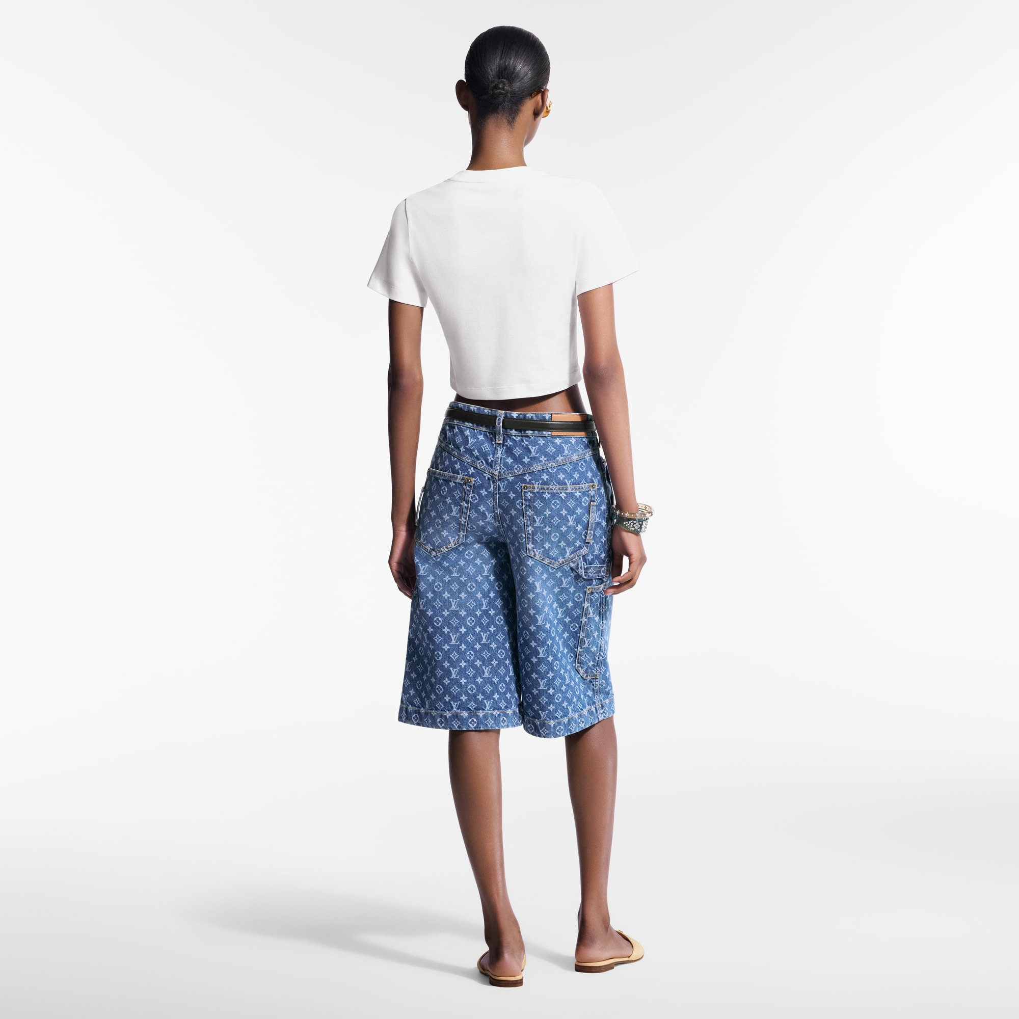 Cursive Signature Crop Top - 3