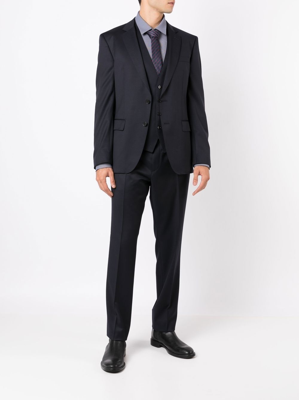 single-breasted fitted blazer - 2