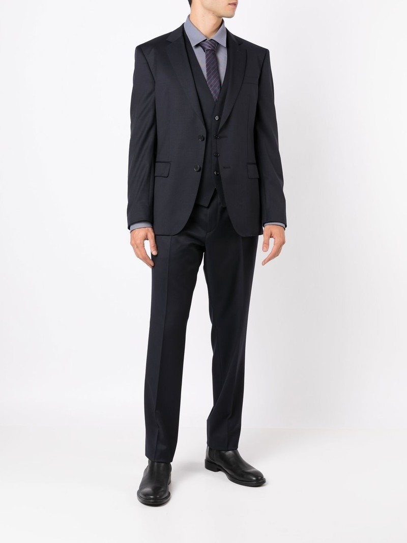 BOSS single-breasted fitted blazer outlook