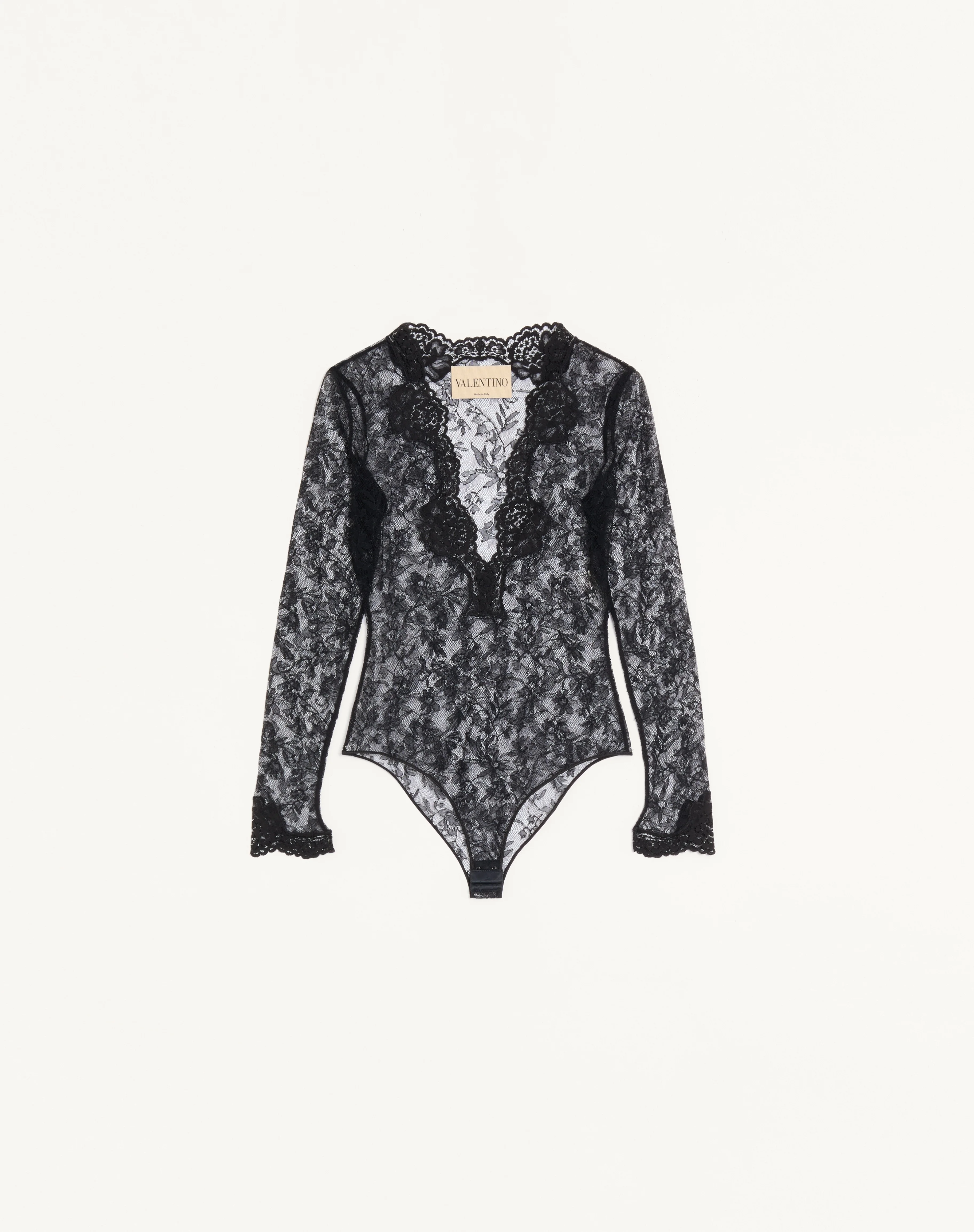 STRETCH LACE BODYSUIT - 1