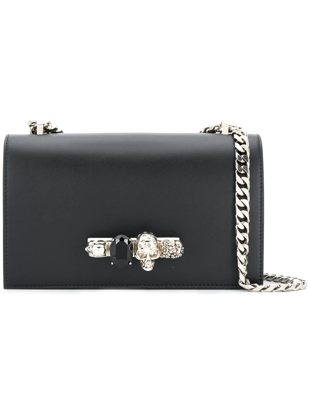 Jewelled lizard-effect cross-body bag - 1