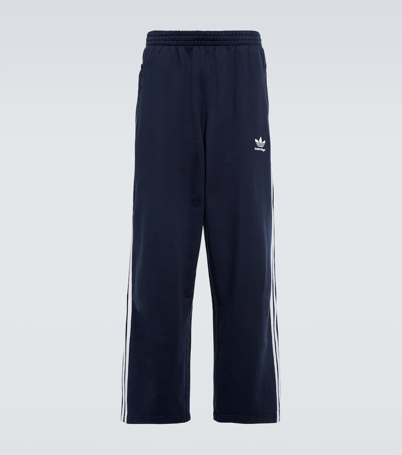 x adidas side-stripe cropped track pants - 1