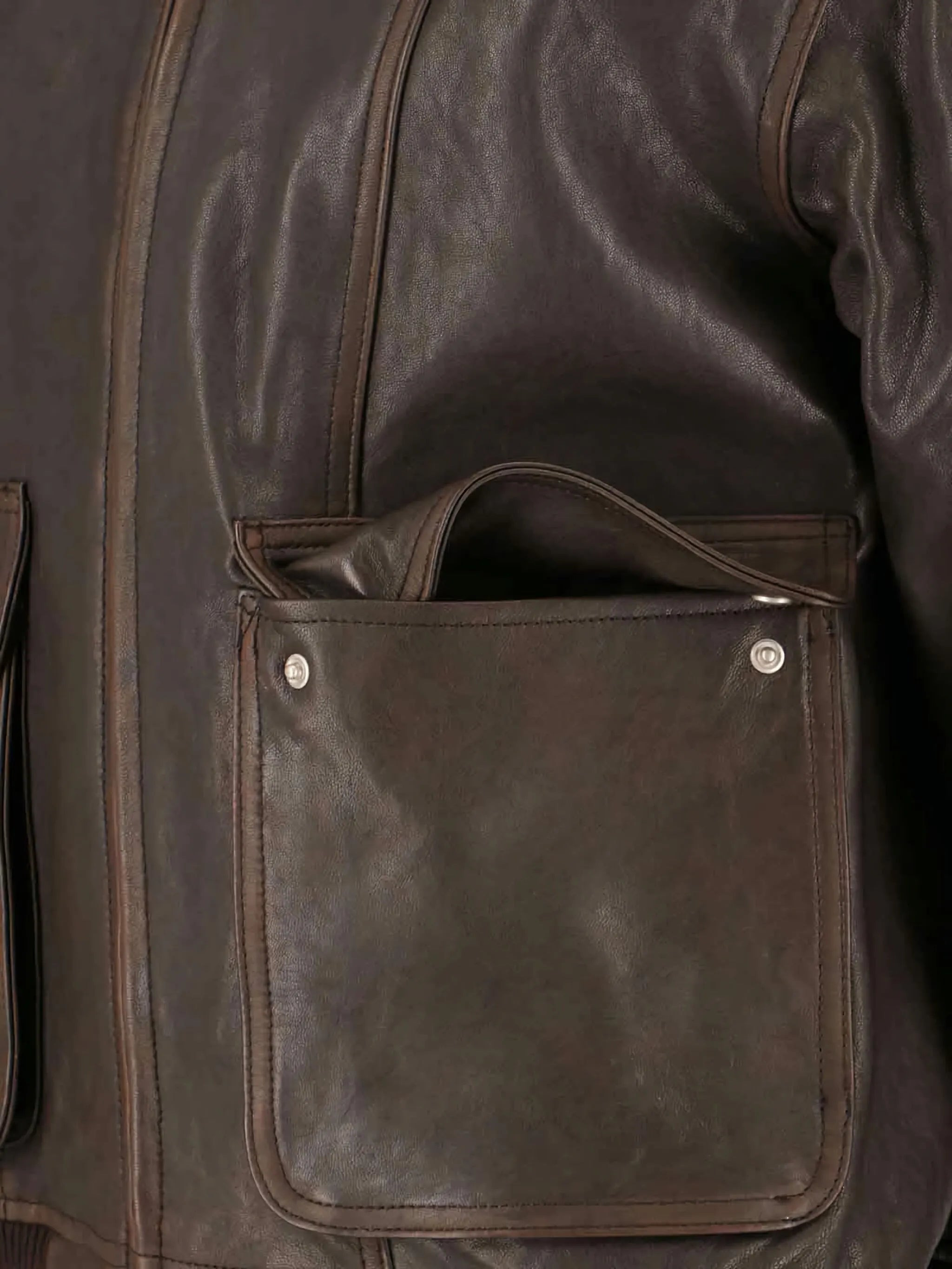 Dunst Lambs-leather Flap-pocket Jacket - 3