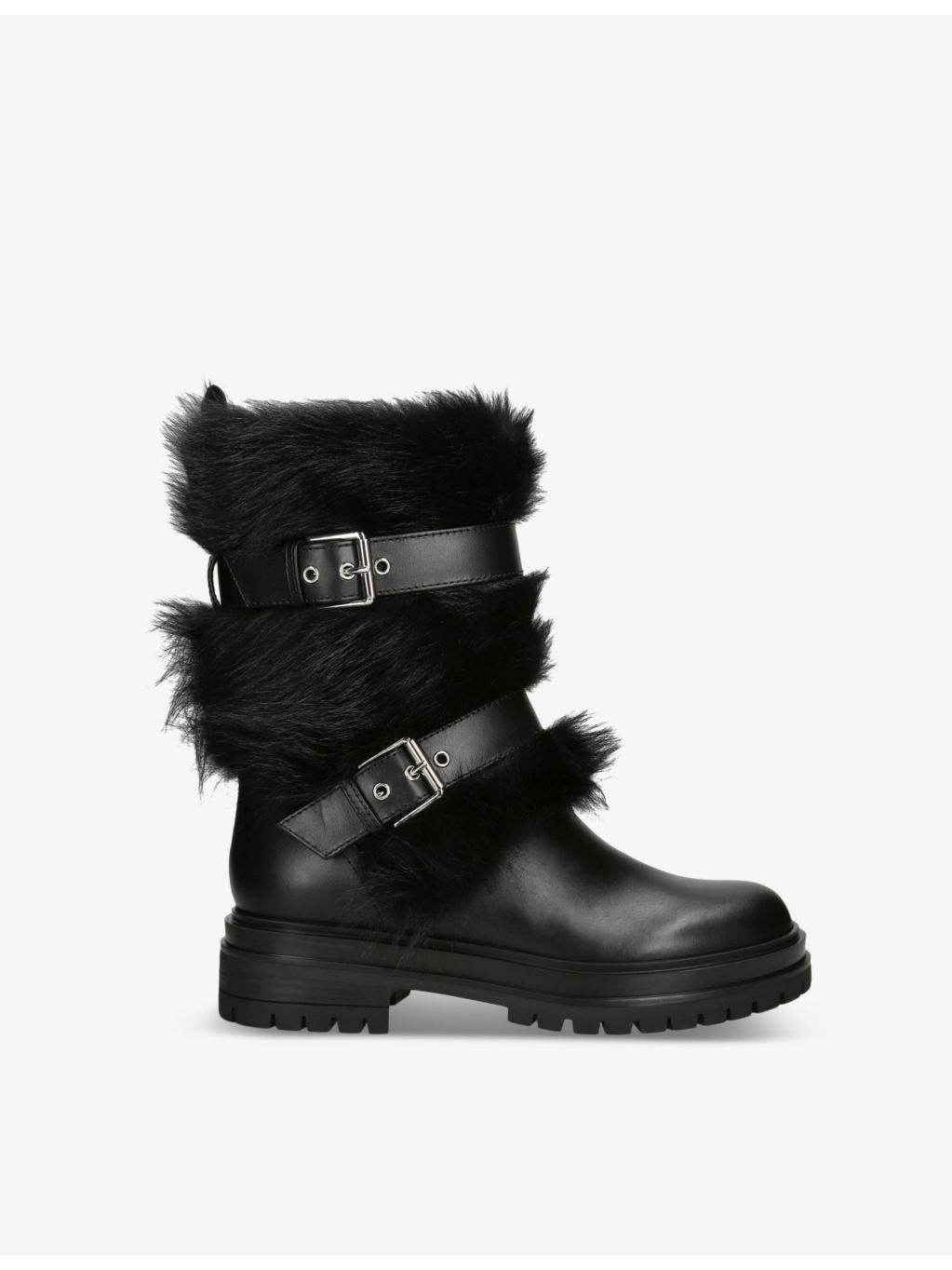 Maverick buckle-strap leather boots - 1