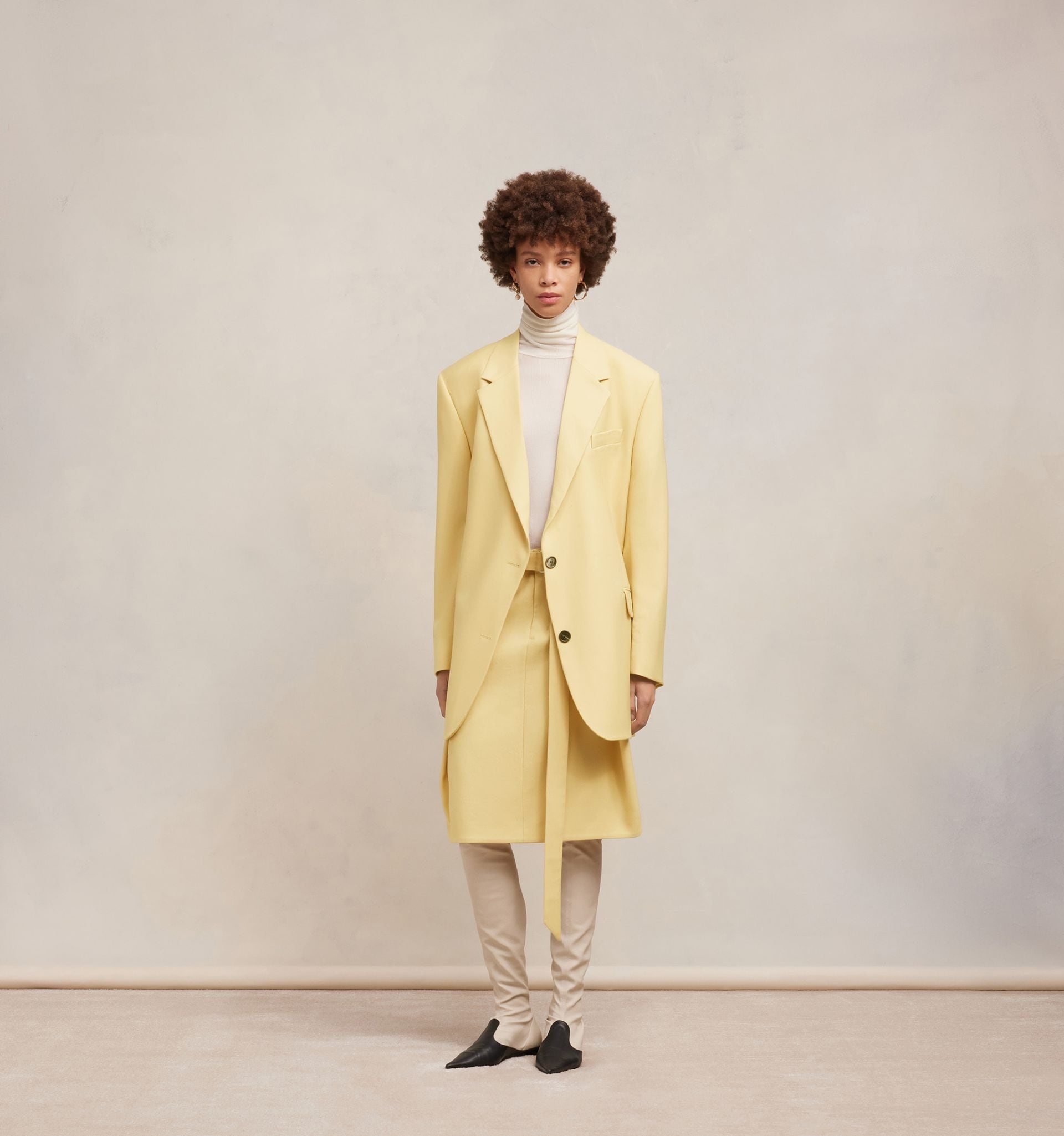 Two Buttons Oversized Jacket - 3