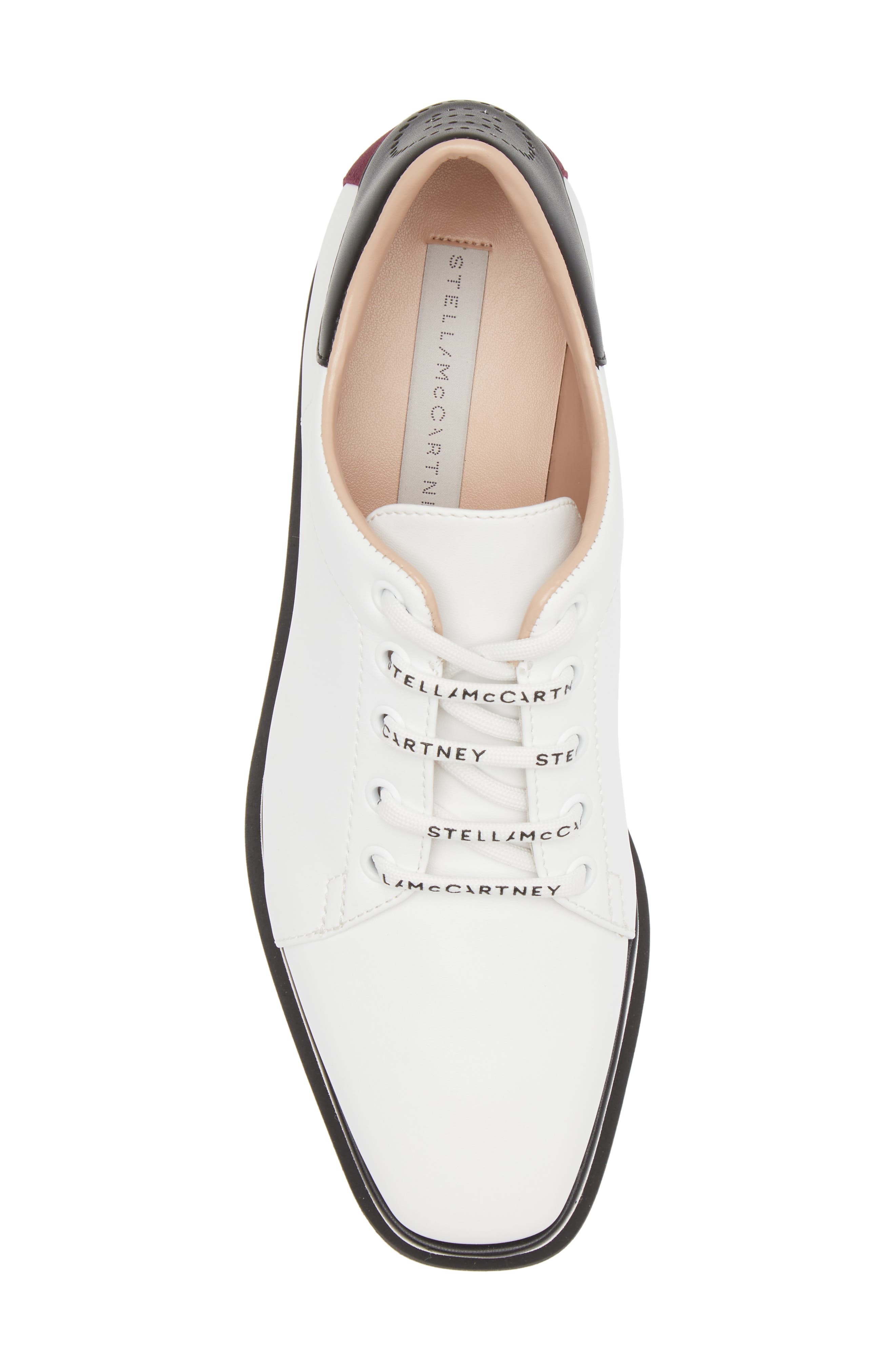 Stella McCartney Sneak-Elyse Platform Sneaker in White/Black/Plum at Nordstrom - 5