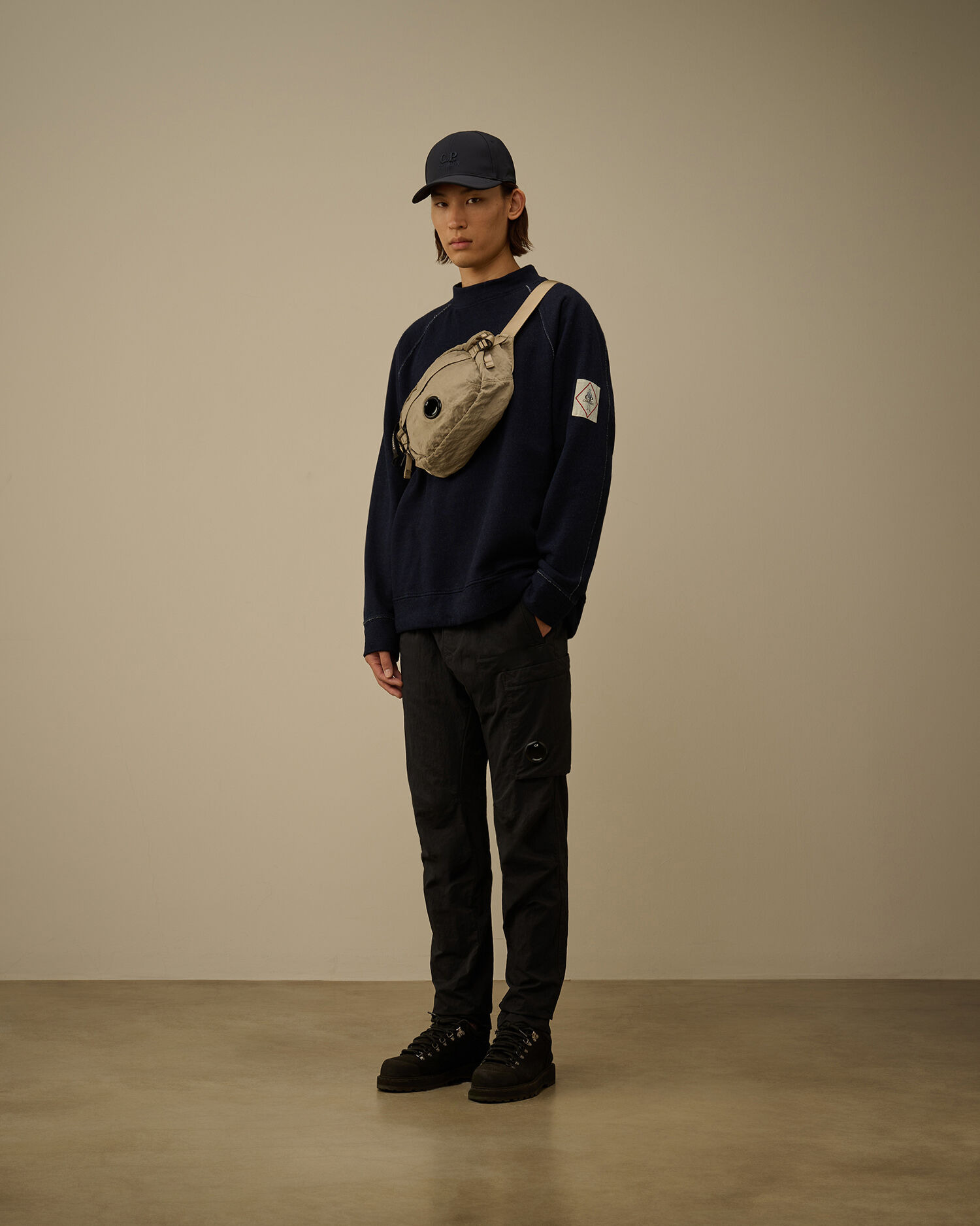 Indigo Fleece Mock Neck Sweatshirt - 2