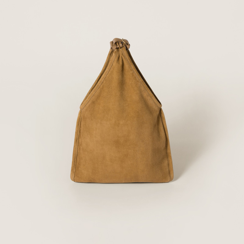 Suede handbag with tassels 3