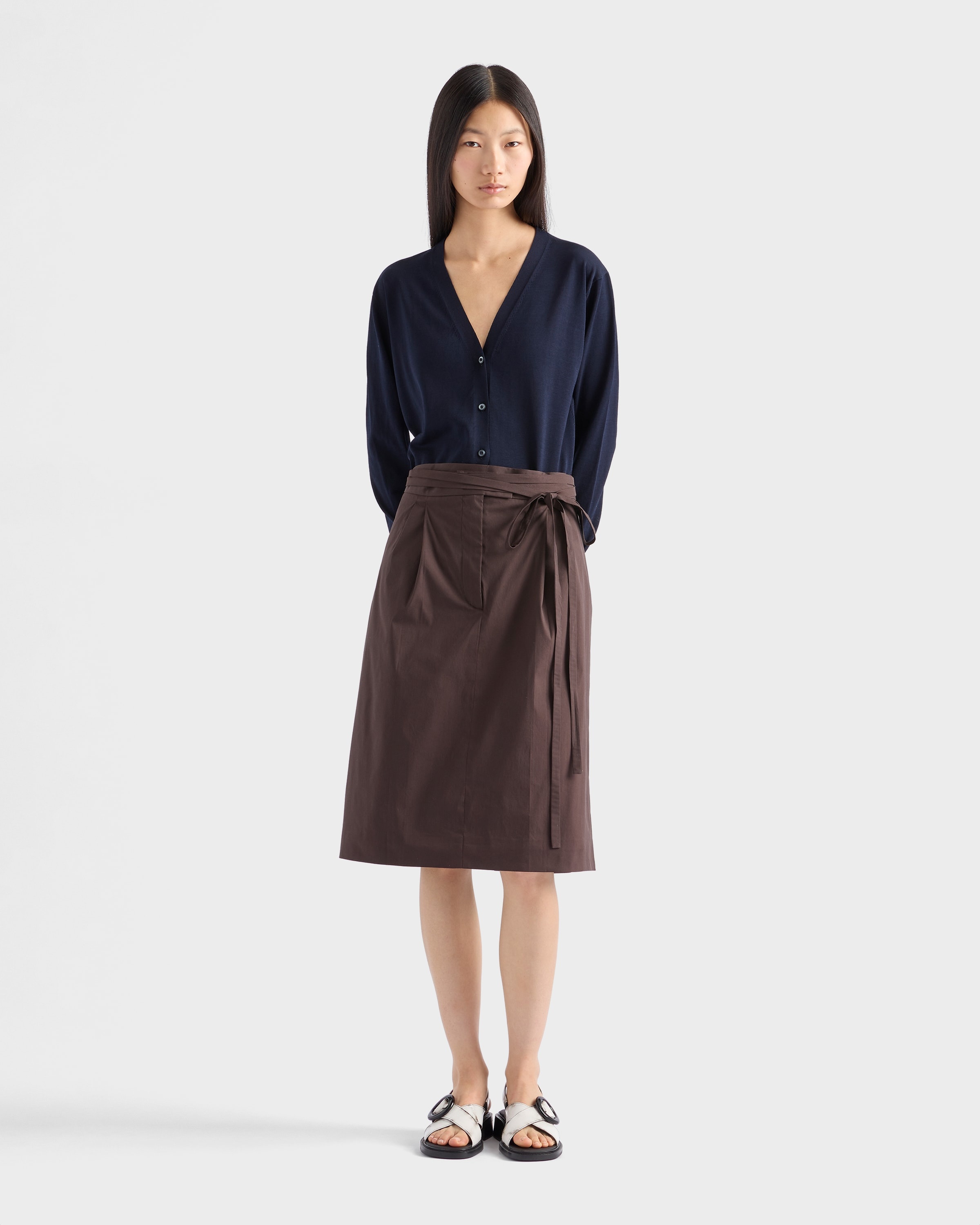 Poplin wrap skirt - 2