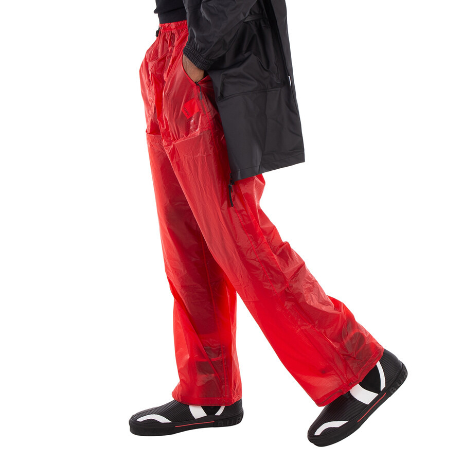 Rains Men's Red Norton Wide Leg Pants - 2