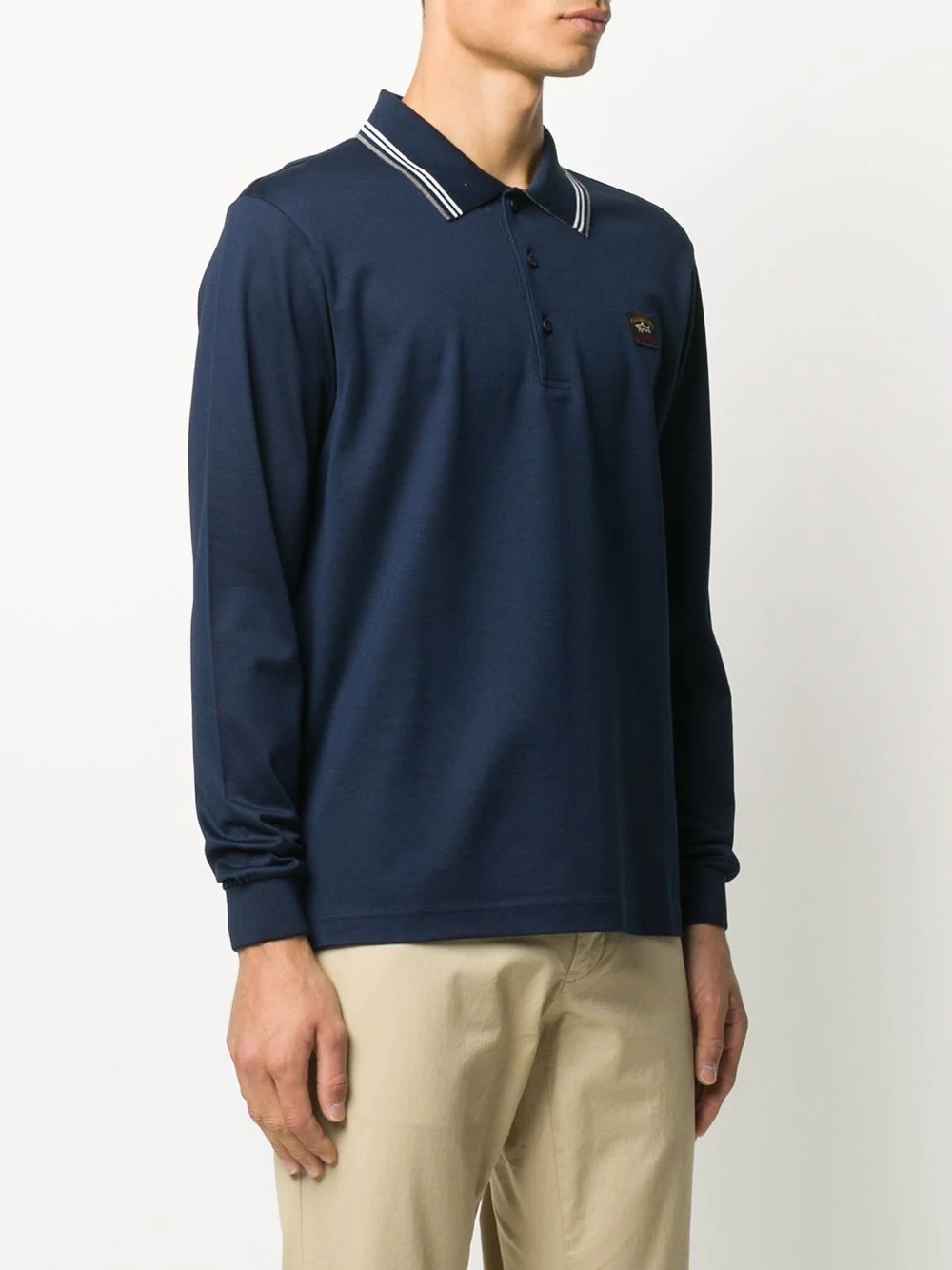 long-sleeve polo shirt - 3