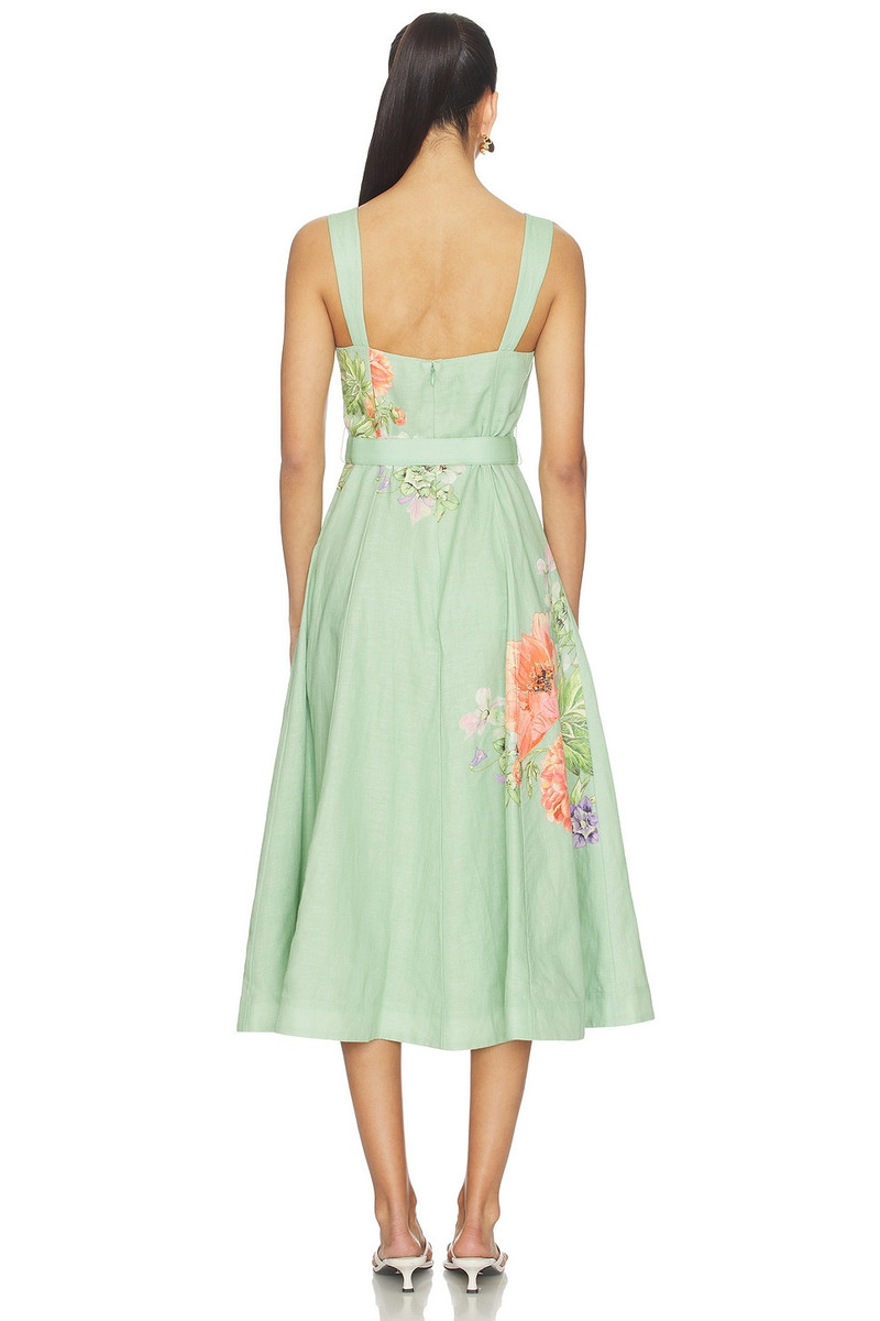 HEMANT & NANDITA Midi Dress With Buckle Belt outlook