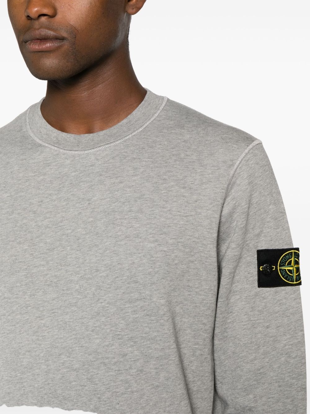 Compass-badge cotton sweatshirt - 5