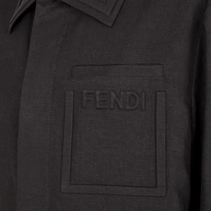 Black linen jacket 3