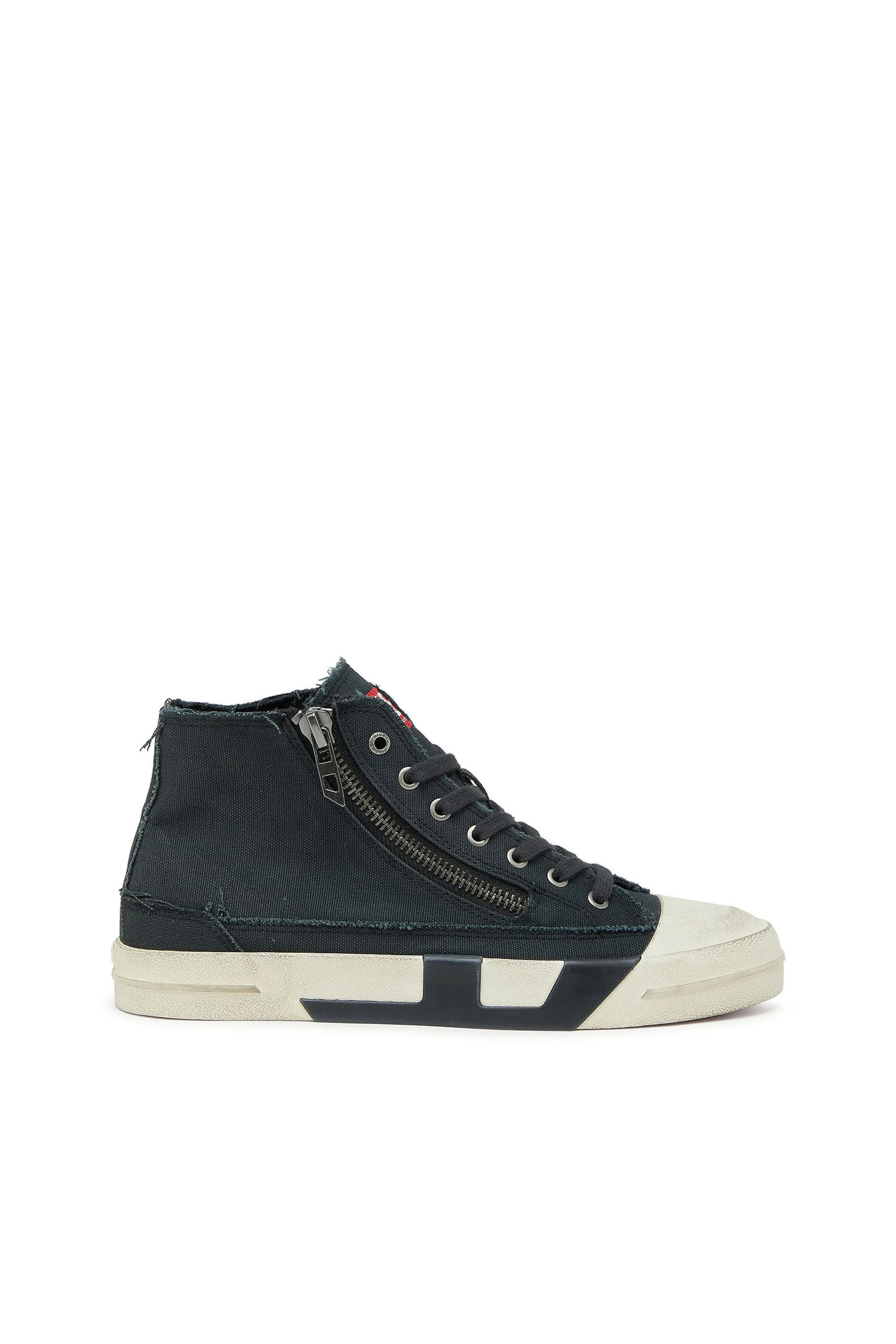 S-D-VERSE - SNEAKERS IN FRAYED CANVAS WITH D LOGO - 1