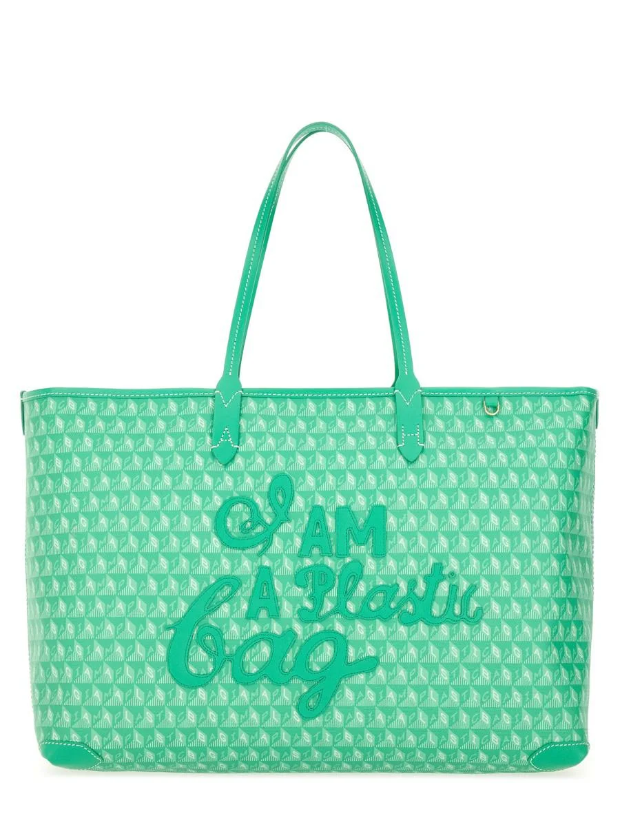 Anya Hindmarch Tote Bag With "I Am A Plastic Bag" Pattern - 1