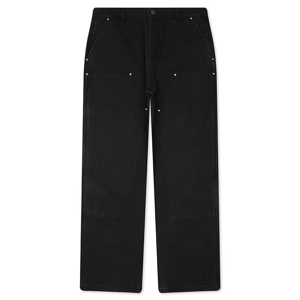 HEATON WORKER PANT - JET BLACK - 1