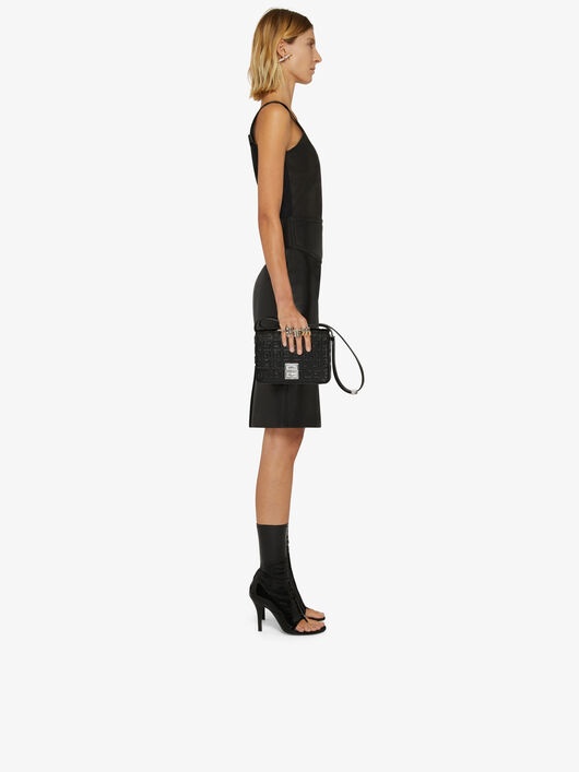 TANK TOP IN LEATHER WITH GRAPHIC BAND - 3
