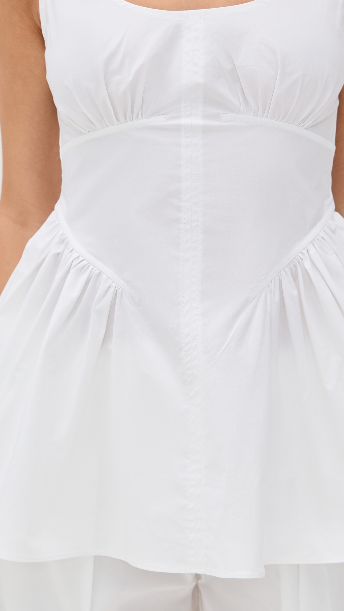 Bader Top in Stretch Poplin - 5
