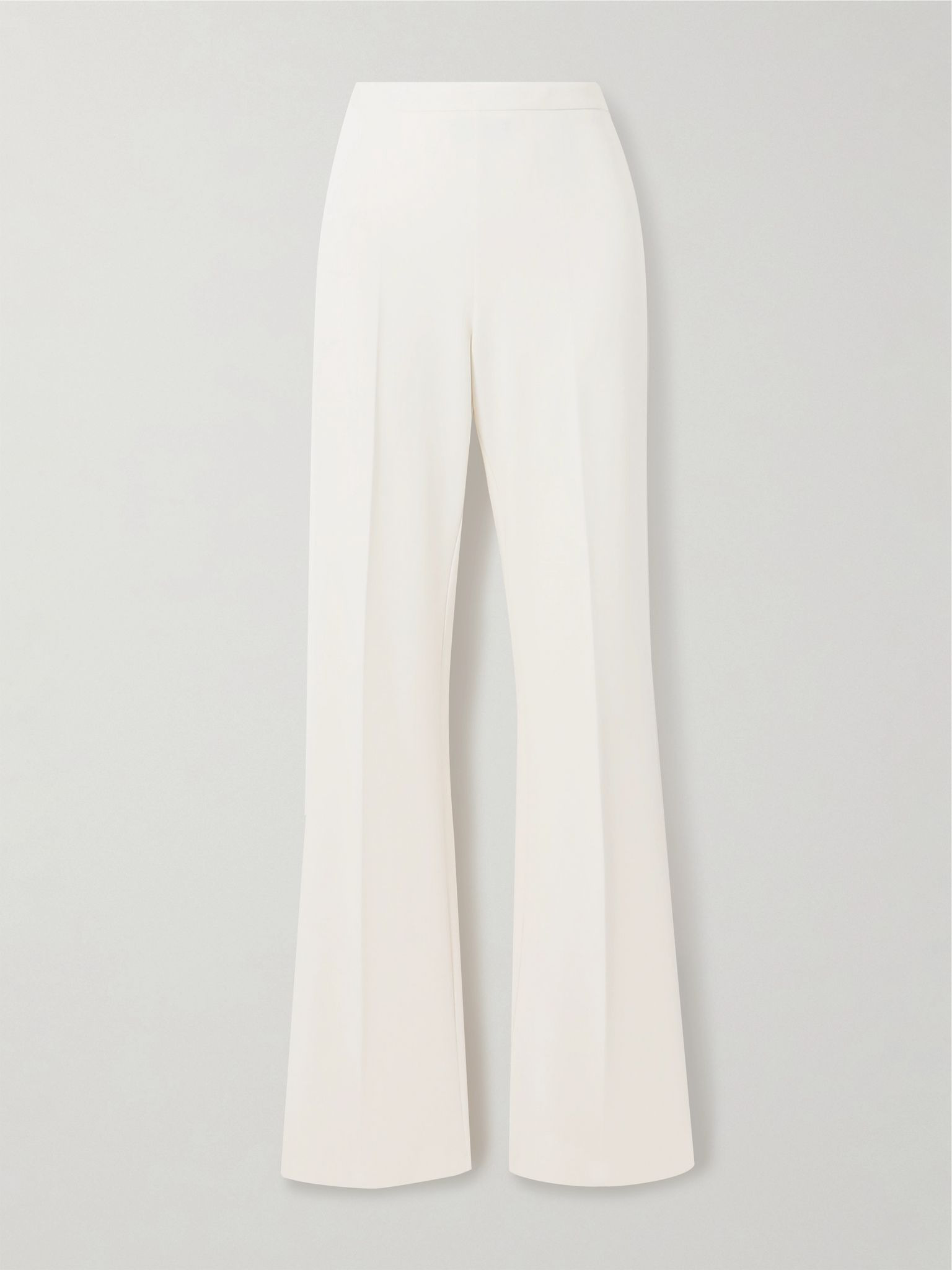 Stretch-jersey straight-leg pants White - 1
