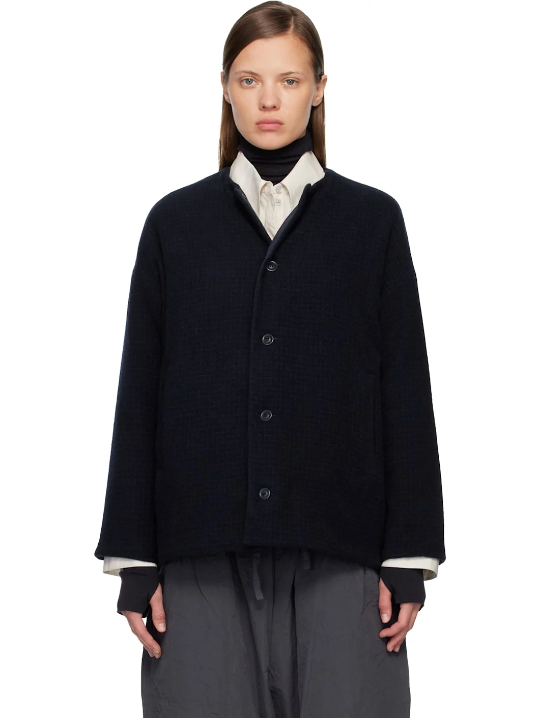 Navy Julia Reversible Jacket - 1