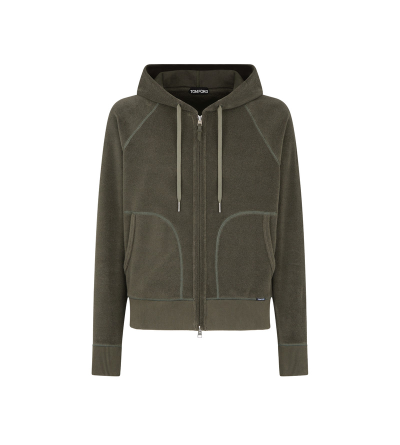 TOWELLING HOODIE 1