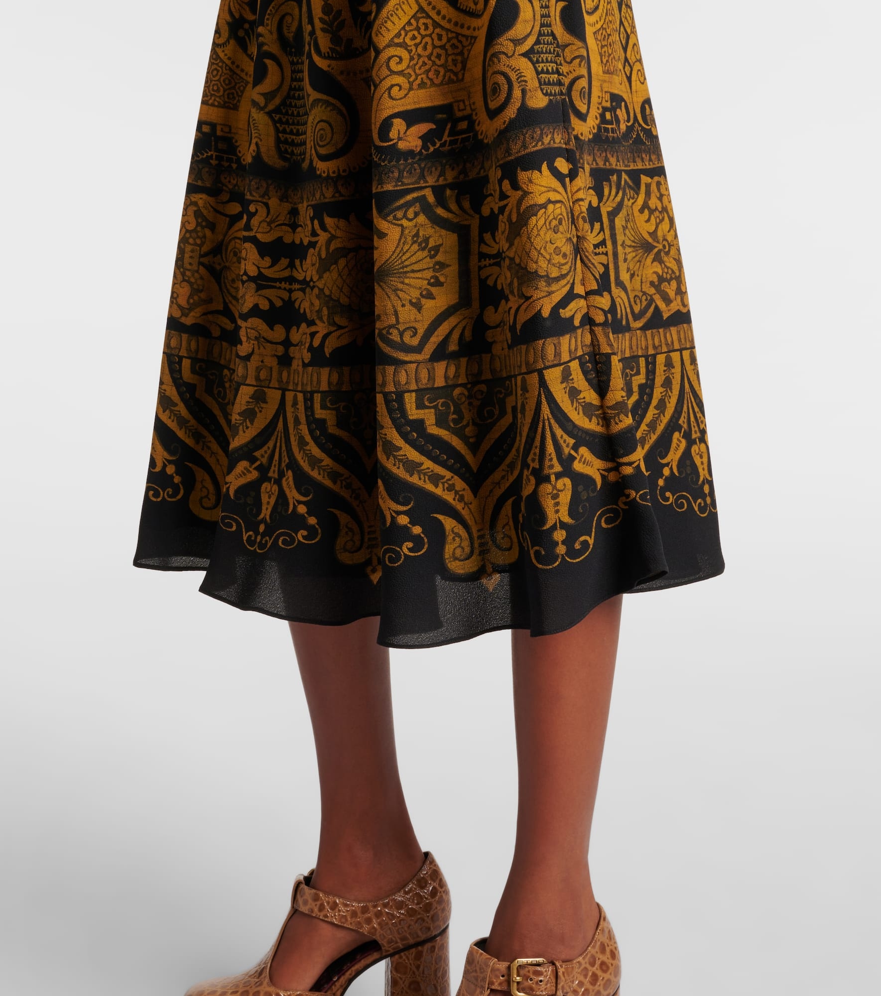 Paisley midi dress - 5