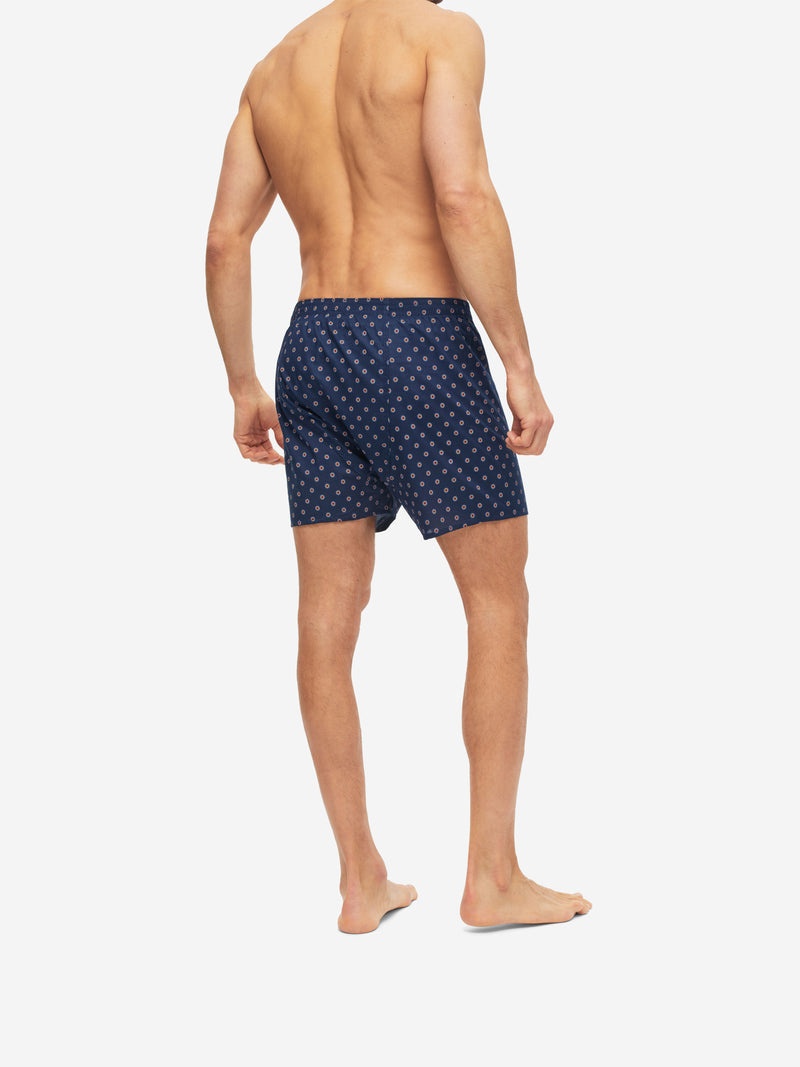 Men's Classic Fit Boxers Nelson 90 Cotton Batiste Navy - 6