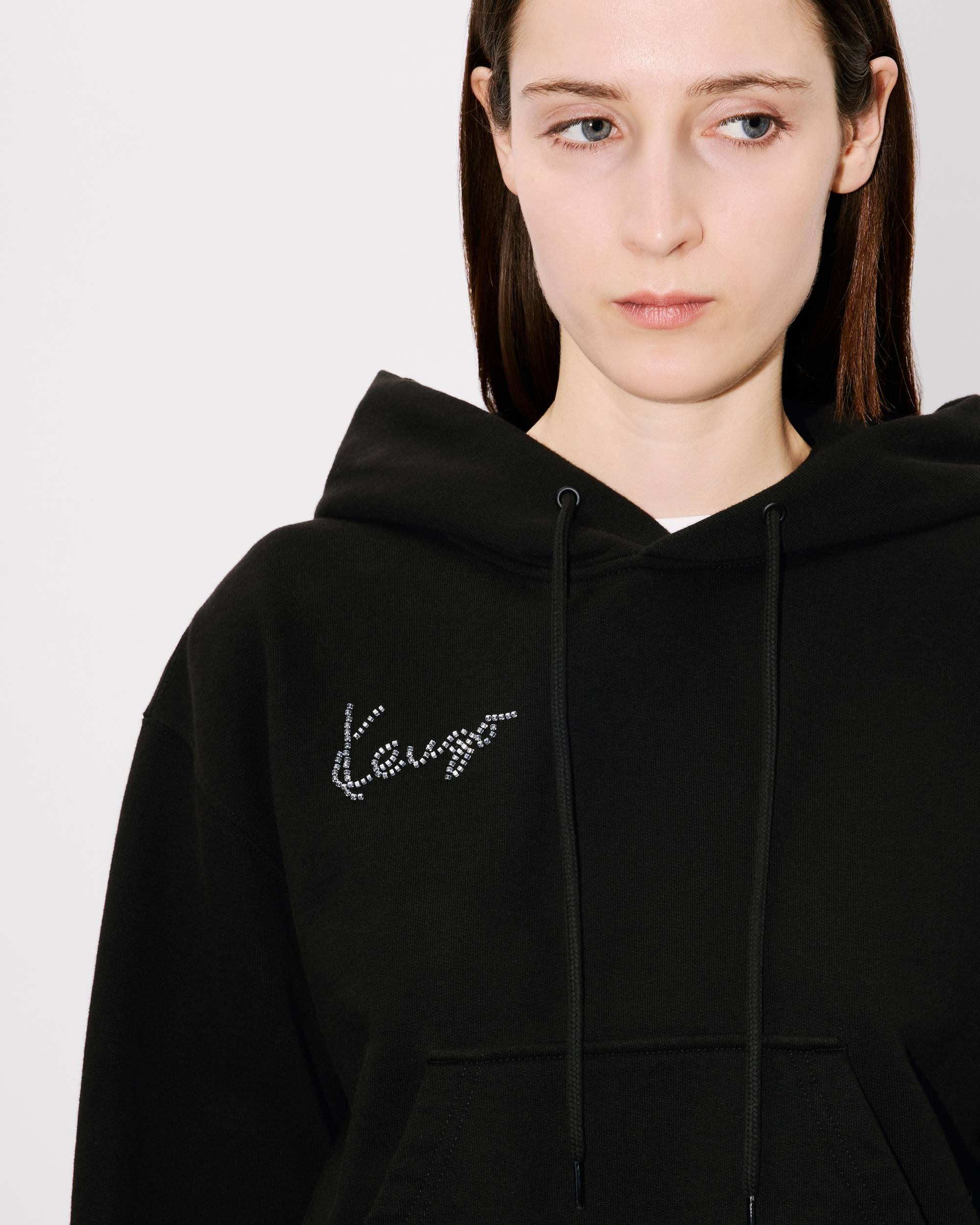 'KENZO Star Tiger' embroidered cropped hoodie - 6
