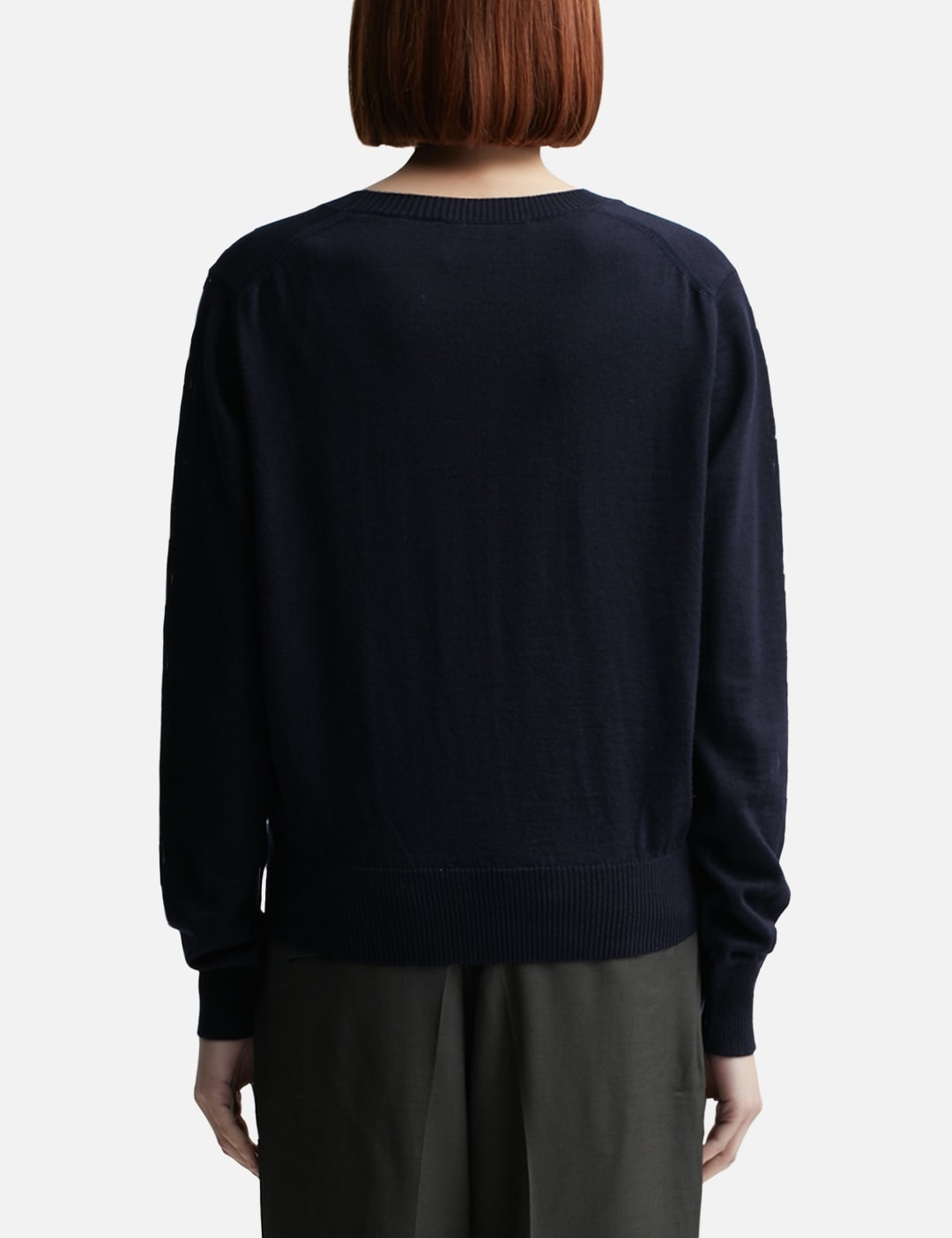 RED AMI DE COEUR CREW NECK SWEATER - 3