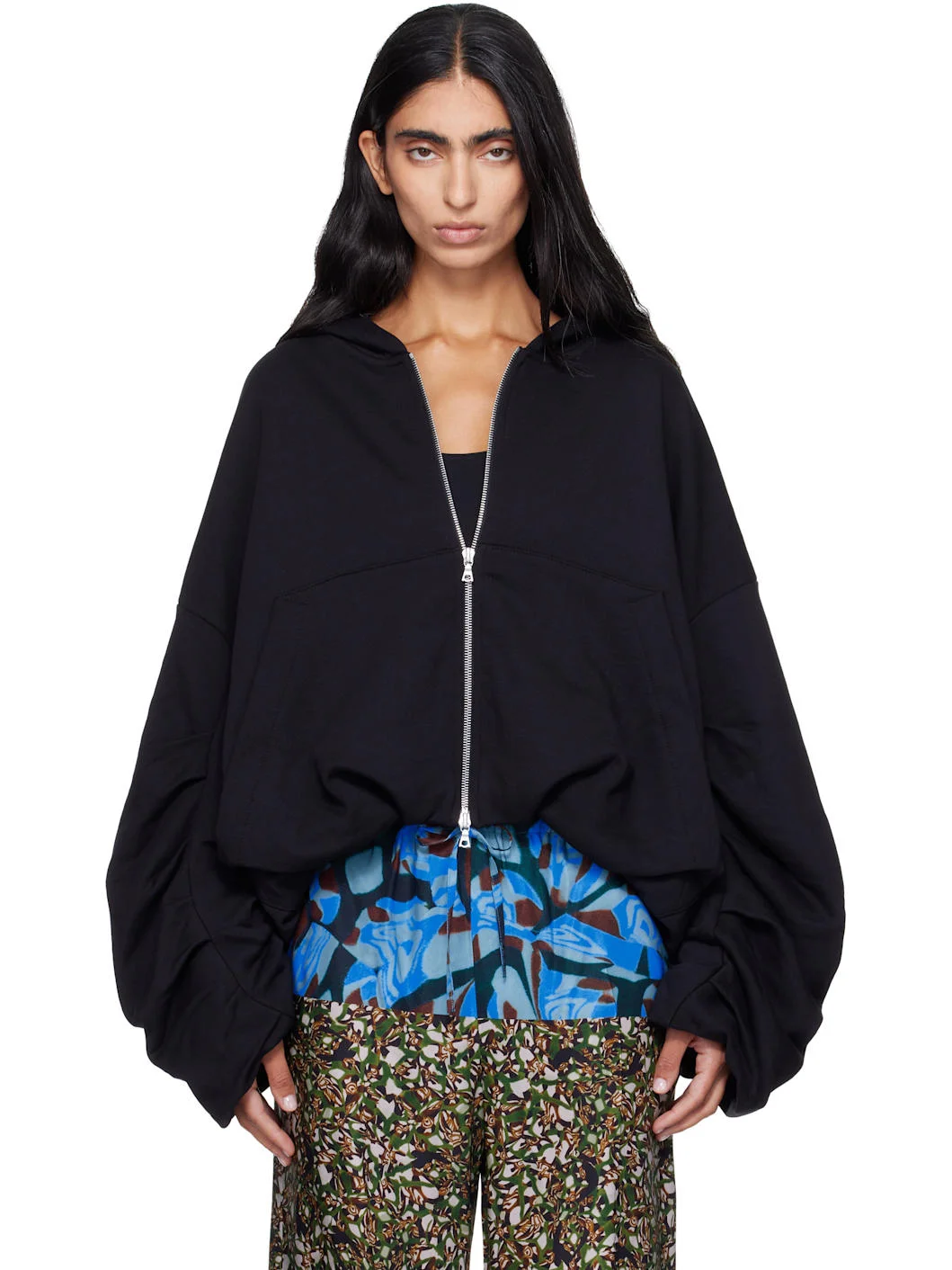 Black Hannett Tris Hoodie - 1