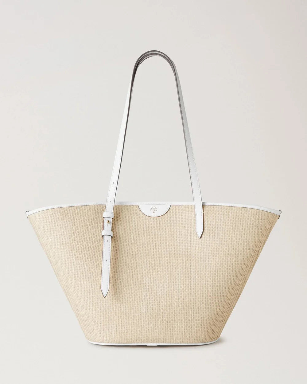 Basket Tote White Raffia - 3